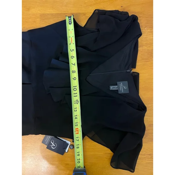 NWT Adrianna Papell Womens Chiffon and Jersey Jumpsuit SZ 10 - Picture 9 of 11